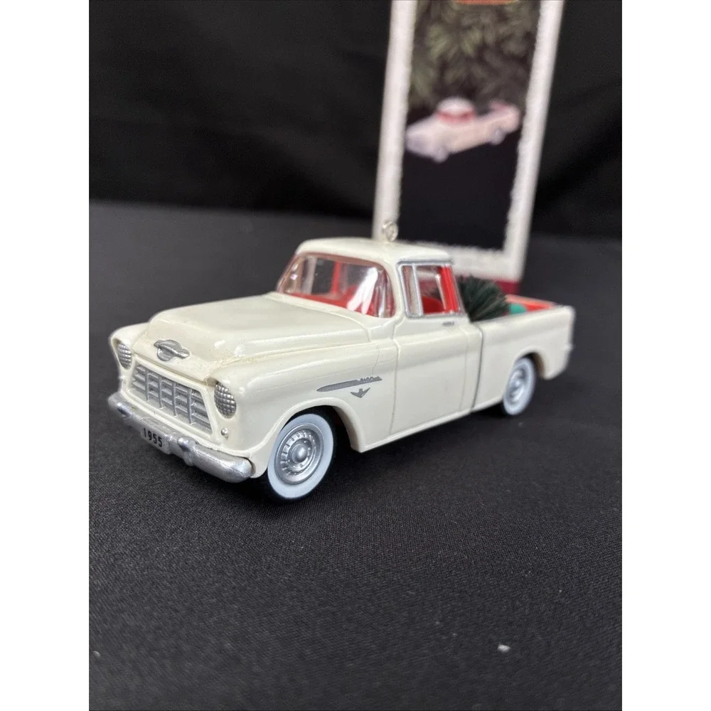 Hallmark Keepsake Ornaments 1956 Ford 1957 Chevy Bel Air 1955 Chevy Truck Set 3